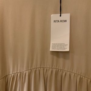 Rita Row dress pale bone/ beige color size small NWT